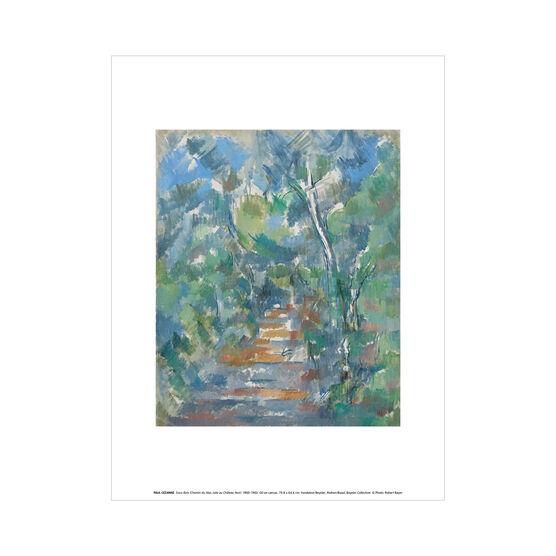 Paul Cezanne Sous-Bois (Chemin du Mas Jolie au Chateau Noir) exhibition art print
